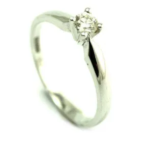 18ct White Gold 0.20ct Diamond Engagement Ring - XYR6731