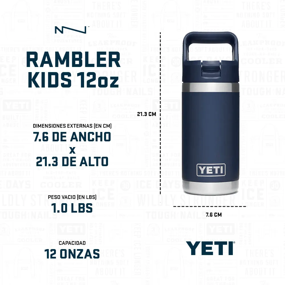 21070090155 TERMO RAMBLER 12 OZ PARA NIO KING CRAB ORANGE MARCA YETI