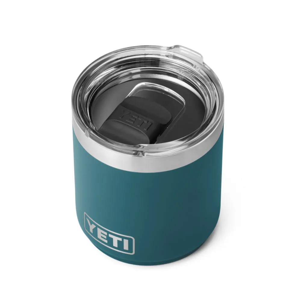 21071502559 TERMO RAMBLER 10oz LOWBALL 2.0 TAPA MAGNETICA AGAVE TEAL MARCA YETI