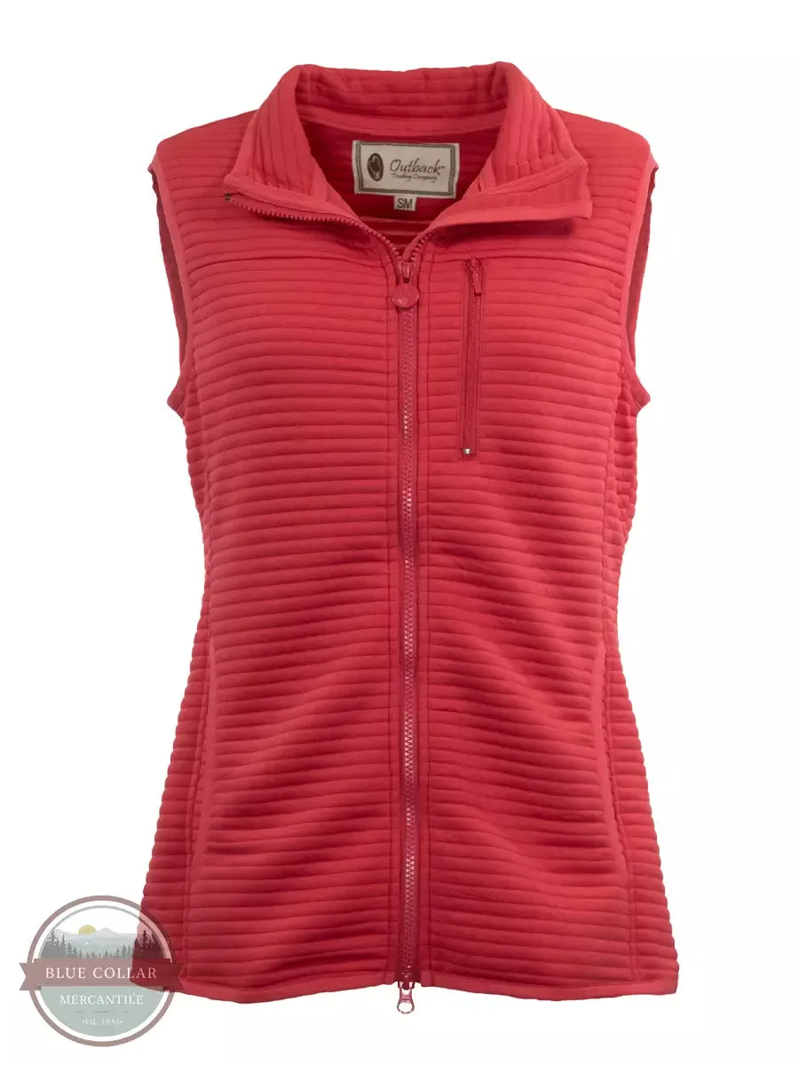 30368 Lily Waterproof Lightweight Vest in Red