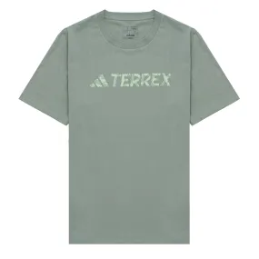 Adidas Terrex Logo T-Shirt Silver / Green