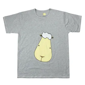 Baa Baa Sheepz Unisex Shirt Grey Big Face