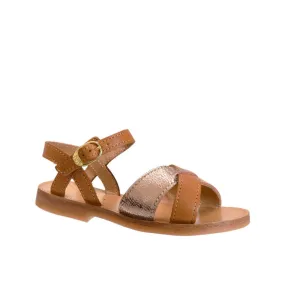 BABYBOTTE YOLA Cognac sandales nu pieds