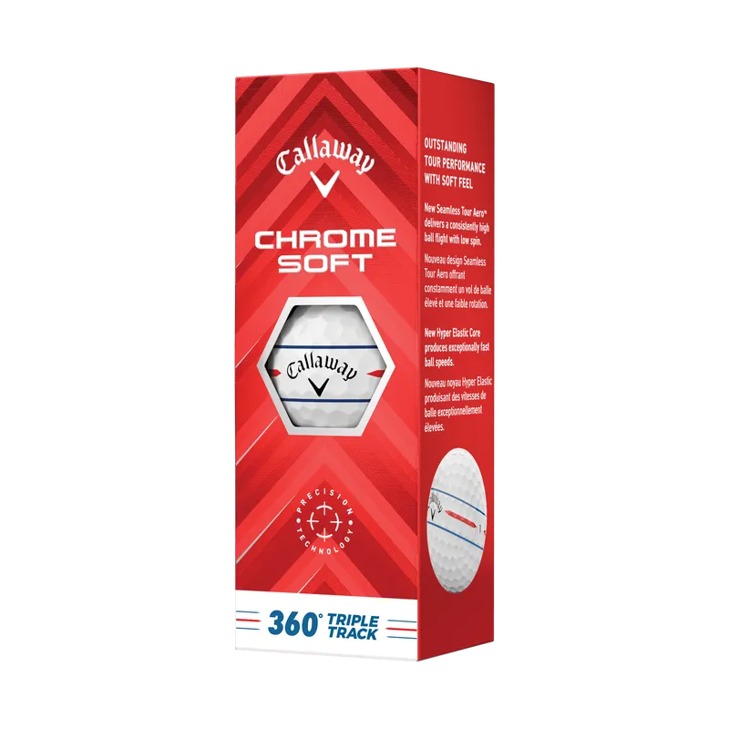 Callaway Chrome Soft 360 Triple Track 2024 Golf Balls