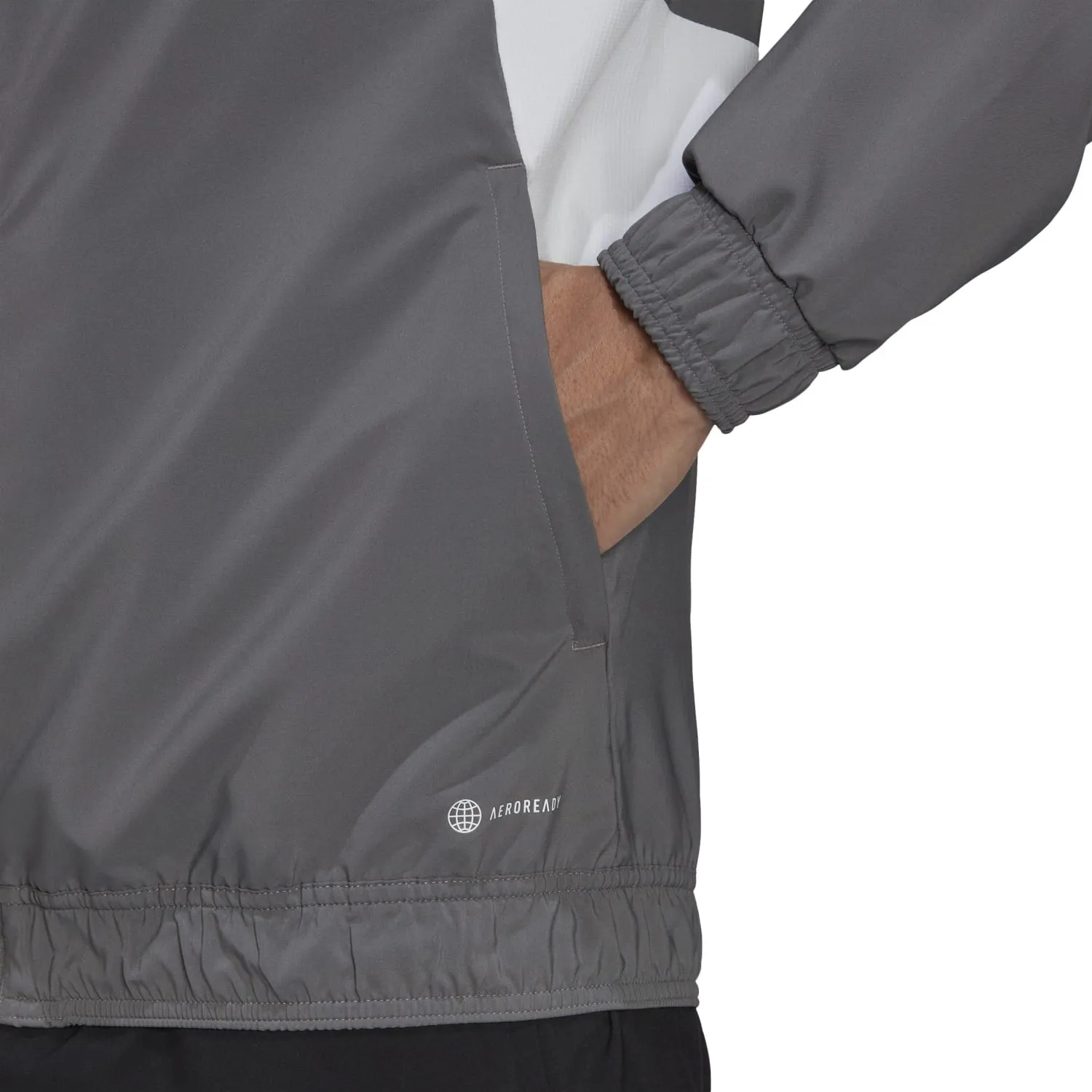 Chaqueta Chándal Hombre Entrenamiento TTW Gris adidas