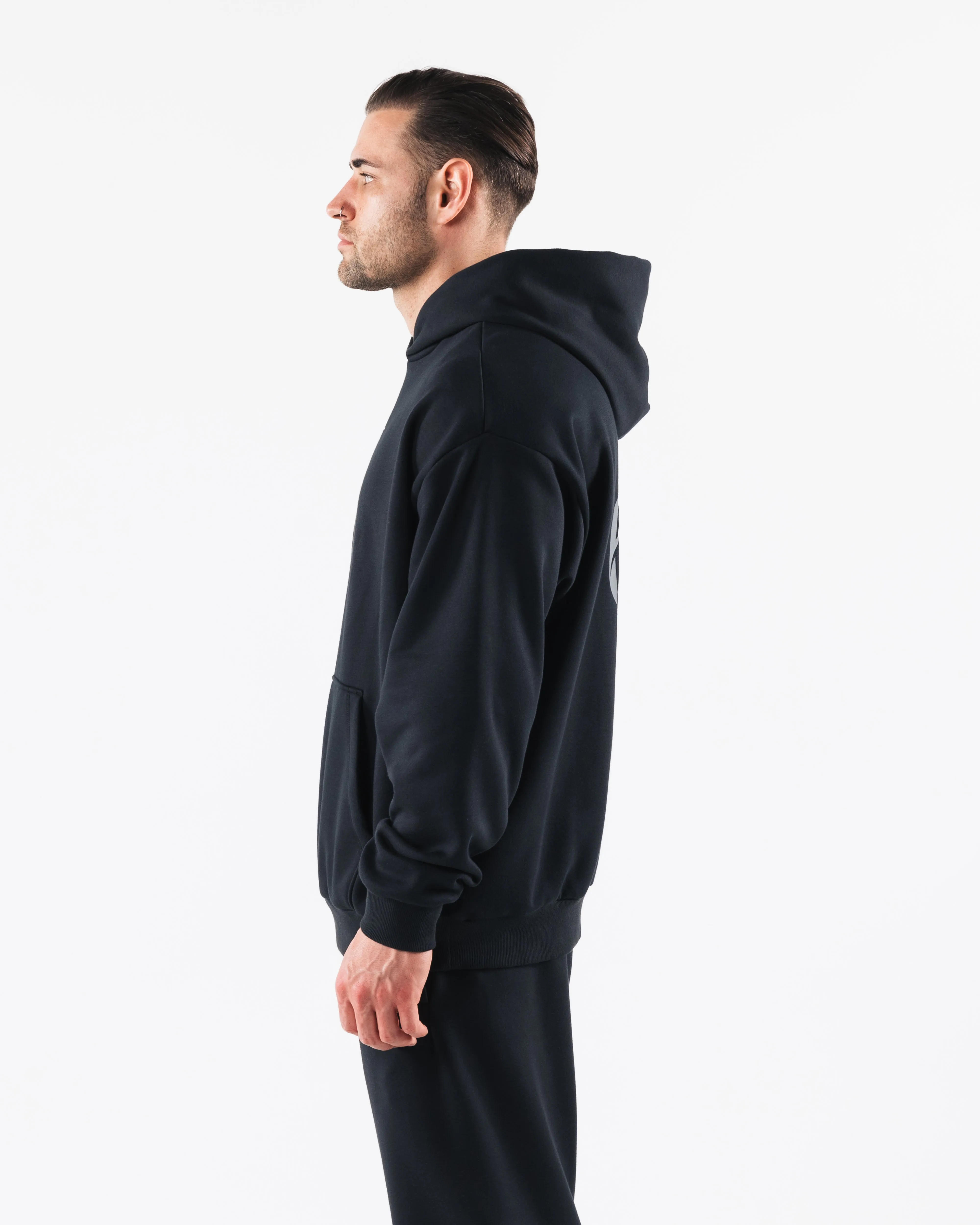 Crest Hoodie - Black