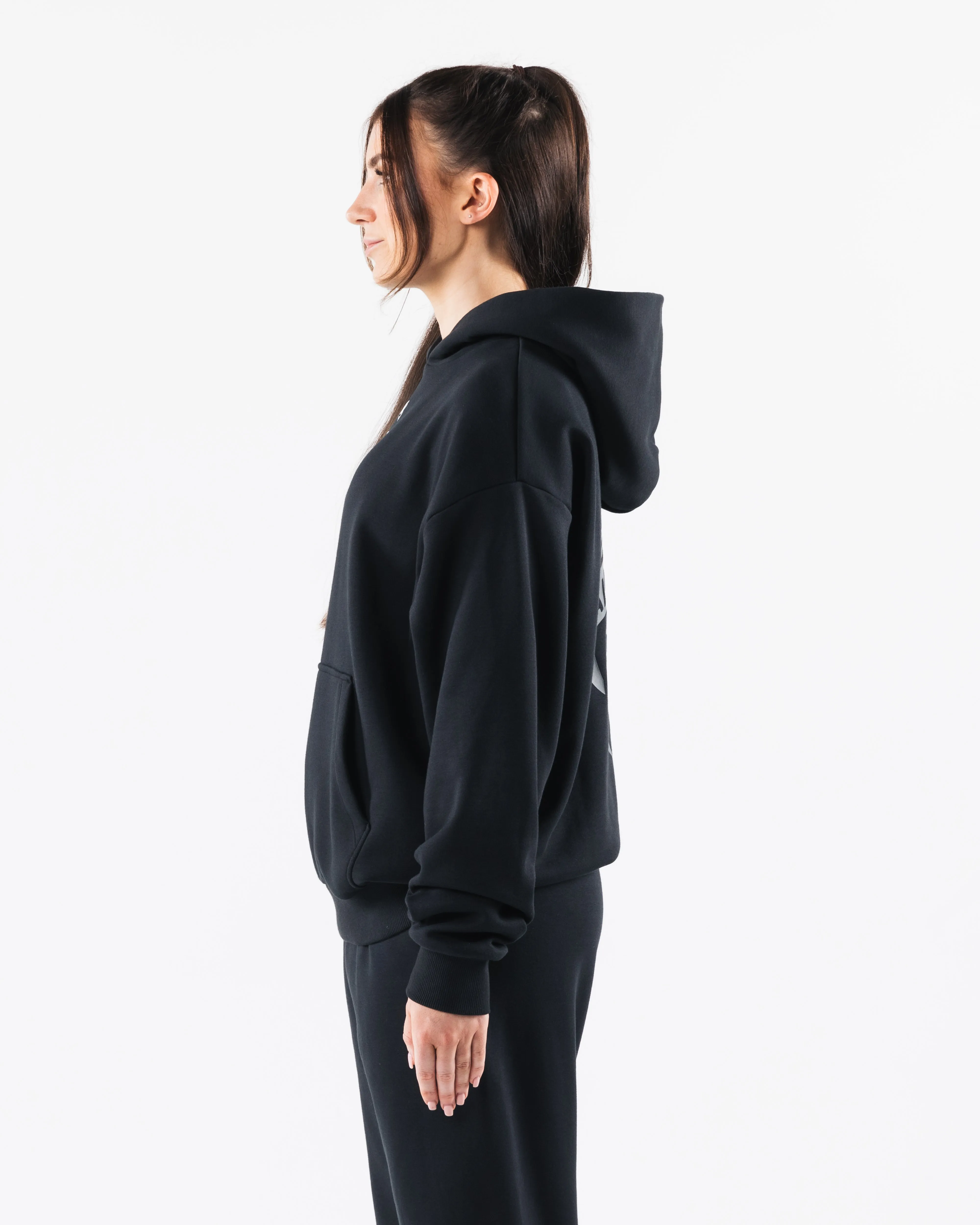 Crest Hoodie - Black