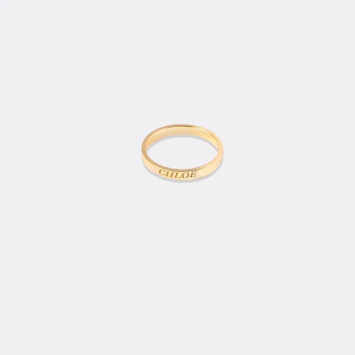 Dainty Personalized 2mm Stacking Ring