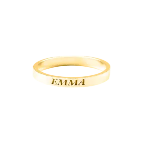 Dainty Personalized 2mm Stacking Ring