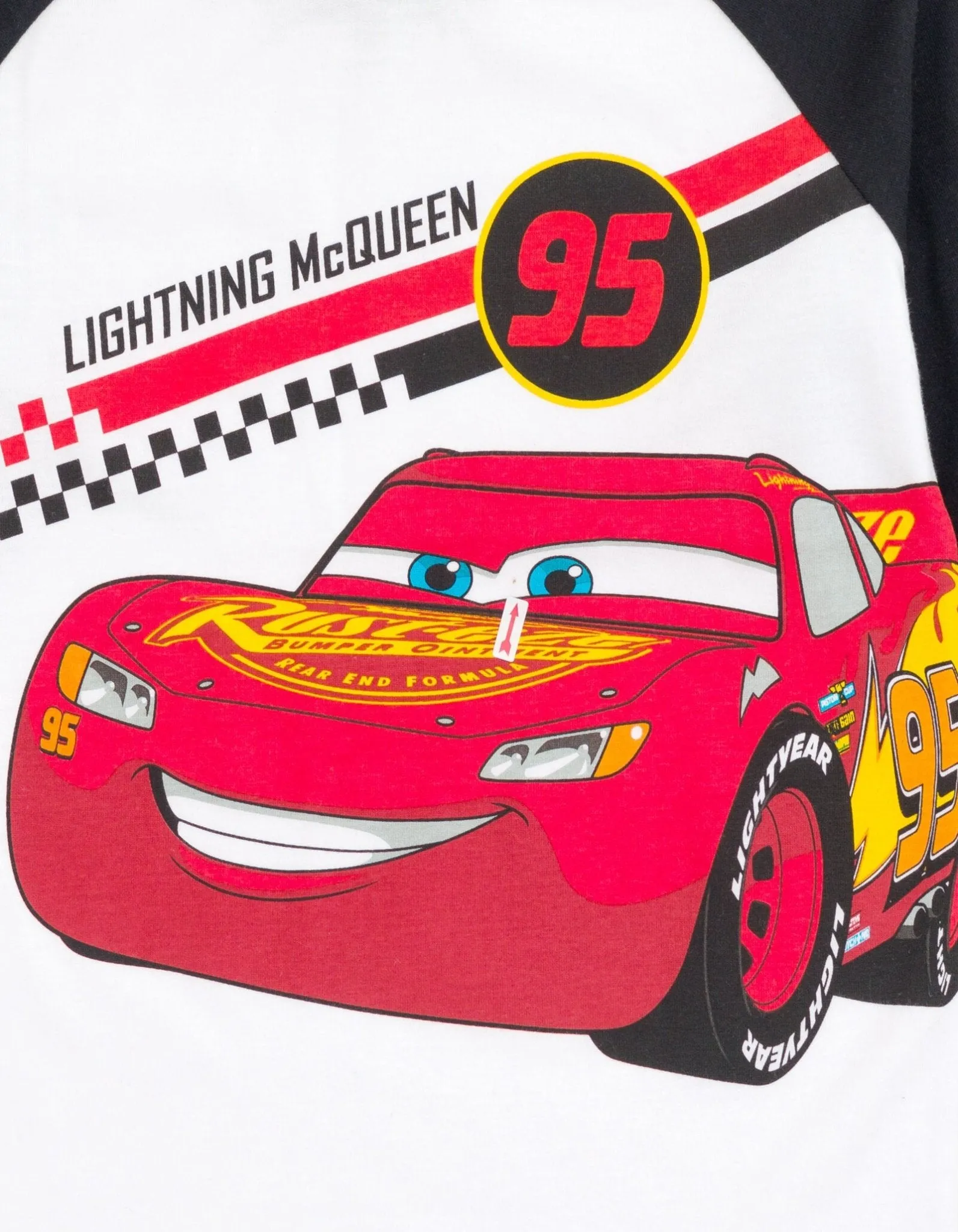 Disney Cars Lightning McQueen T-Shirt and Jogger French Terry Pants Outfit Set