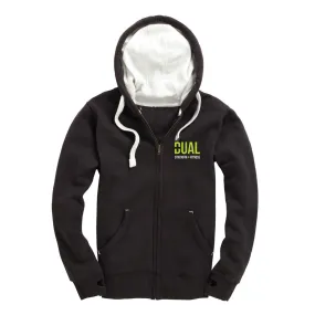 Dual Strength and Fitness - Luxury Zip Up Hoodie