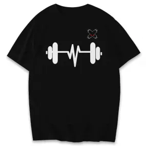 Dumbbell Heartbeat Shirts & Hoodie