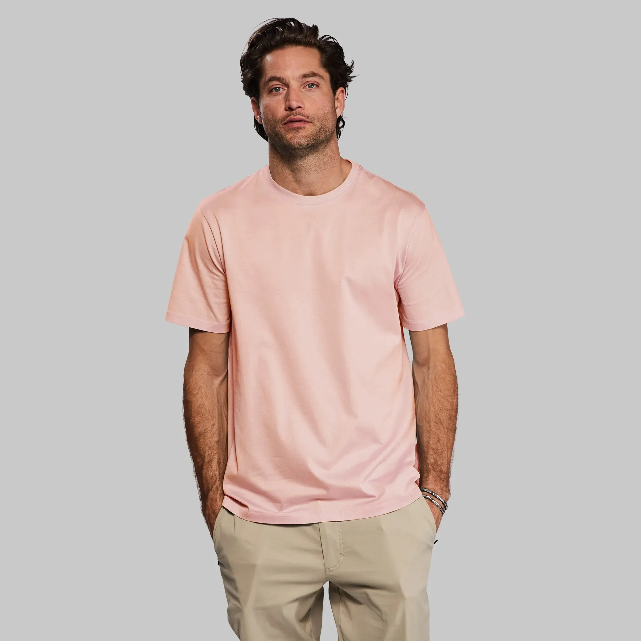 Equator T Shirt. Coral Pink edition