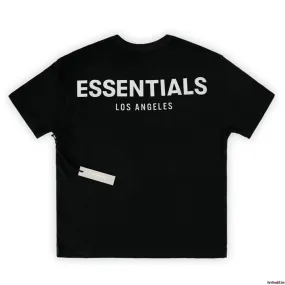 Fear of God Essentials 3M Reflective LA Exclusive Tee Black