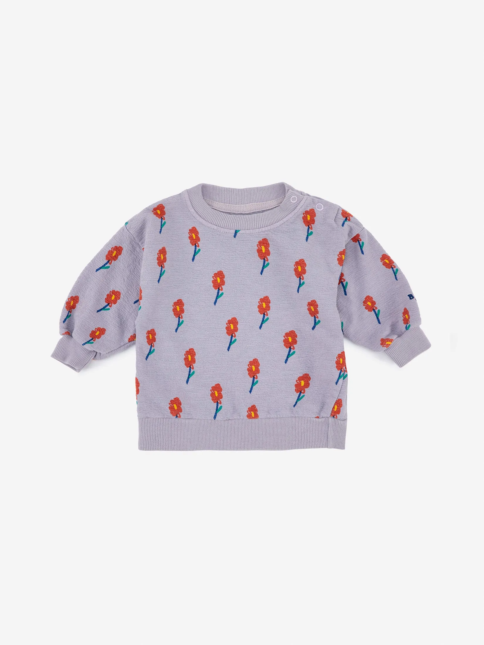 FLOWERS ALL OVER SWEATSHIRT