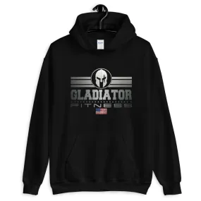 Gladiator Fitness Apparel Line - Dull Silver Textured Hoodie