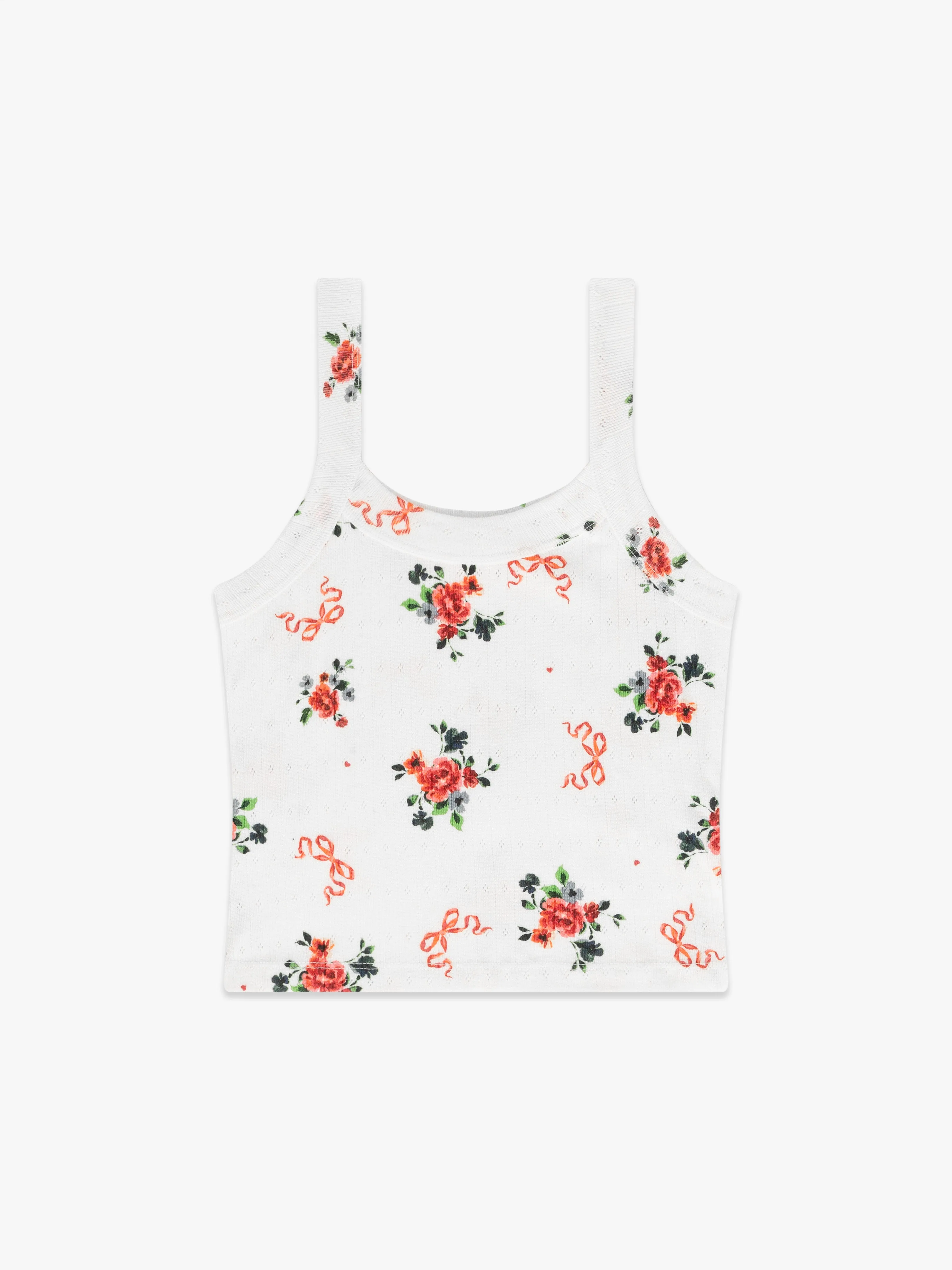 Harley Pointelle Tank - Pointelle Bouquet