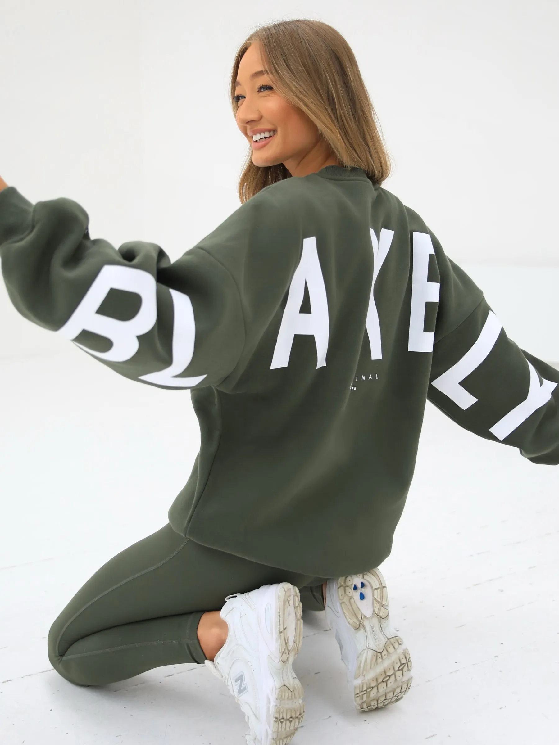 Isabel Oversized Jumper - Khaki Green