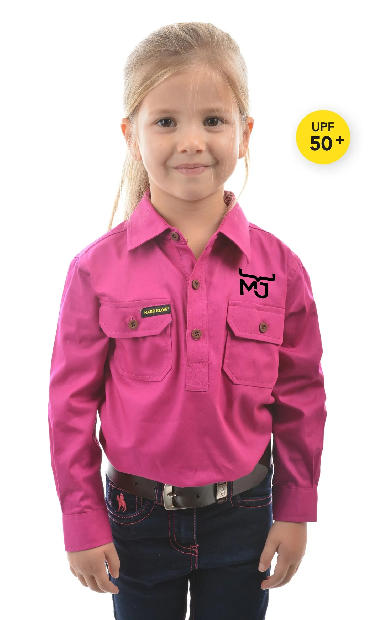 Kids 1/2 Placket Work Shirts