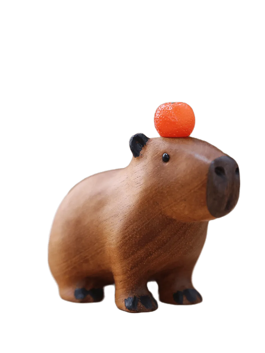 Limited Edition: Capybara and Oranges Wood Ornament