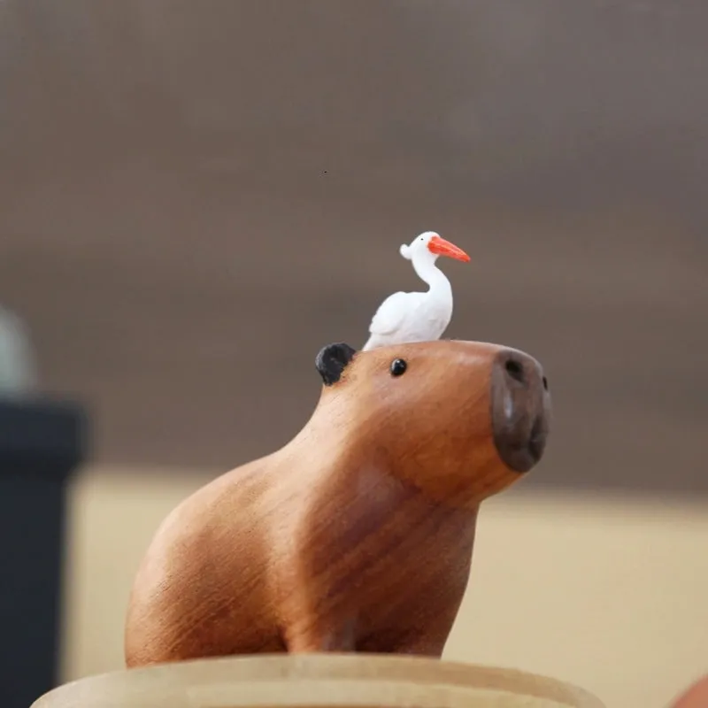 Limited Edition: Capybara and Oranges Wood Ornament