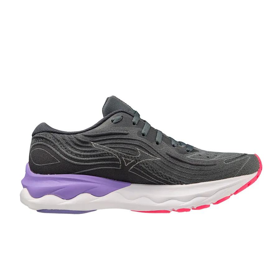 Mizuno Wave SkyRise 4 Gris oscuro Rosa Lila