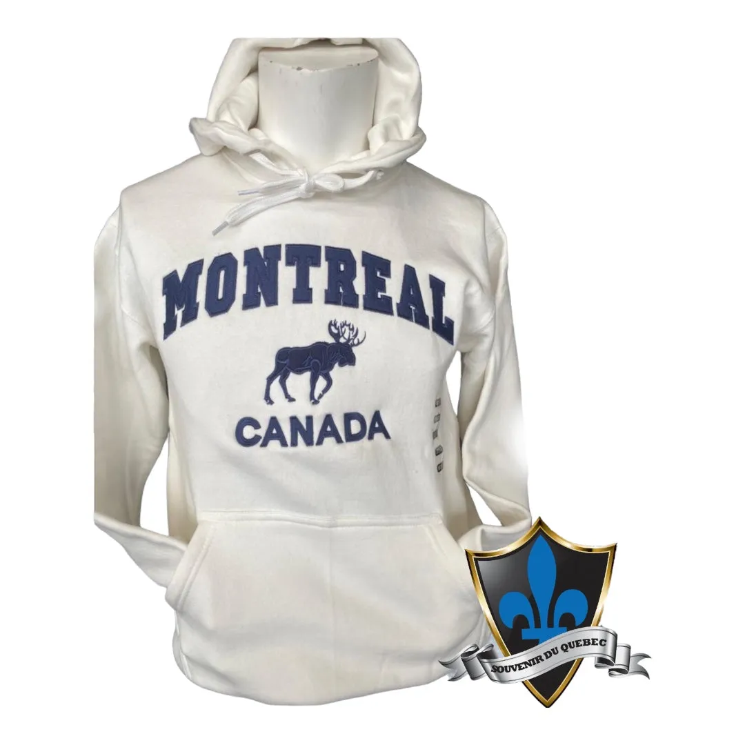 MONTREAL Moose Hooded embroidery Sweat.