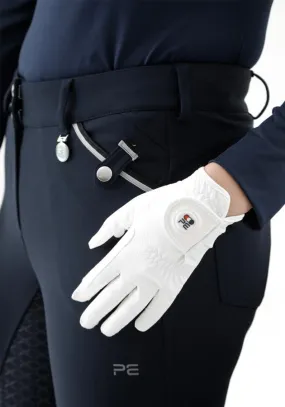 PEI Metaro Riding Gloves - White