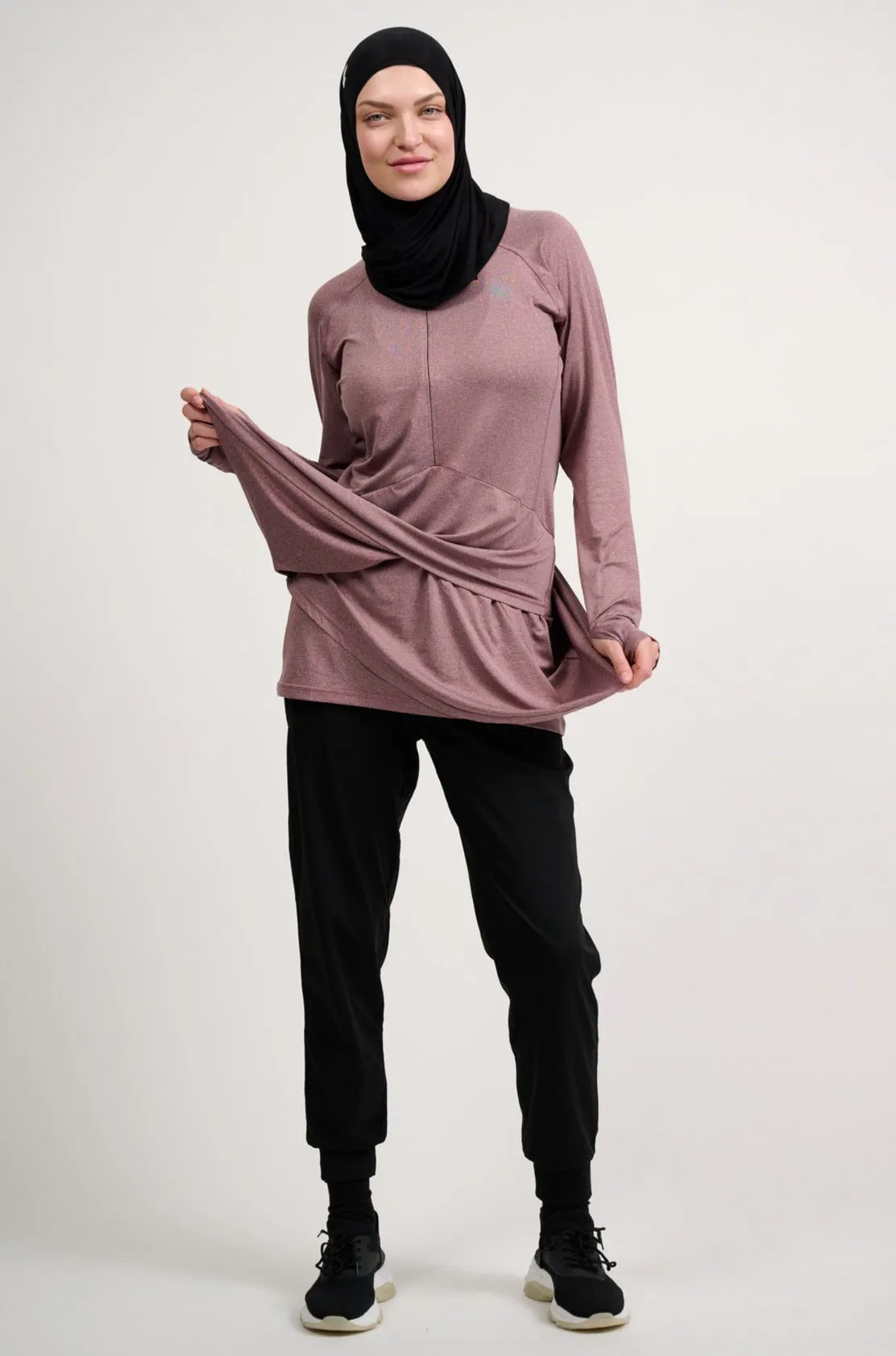 Performance Top- Heather Plum