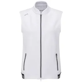 Ping 2023 Gilet Dot Femme Sans manche Marine Blanc