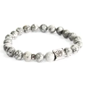 Pulsera Corona Lingotes AGATA GRIS