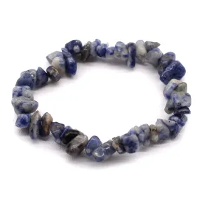 Pulsera Fragmentos Piedras Preciosas SODALITA