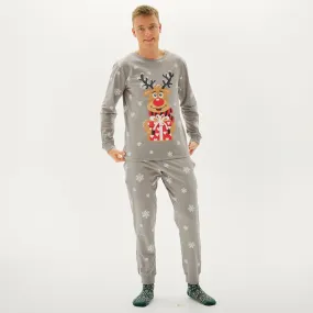 Rudolfs Cute Pyjamas Grå - Herre.