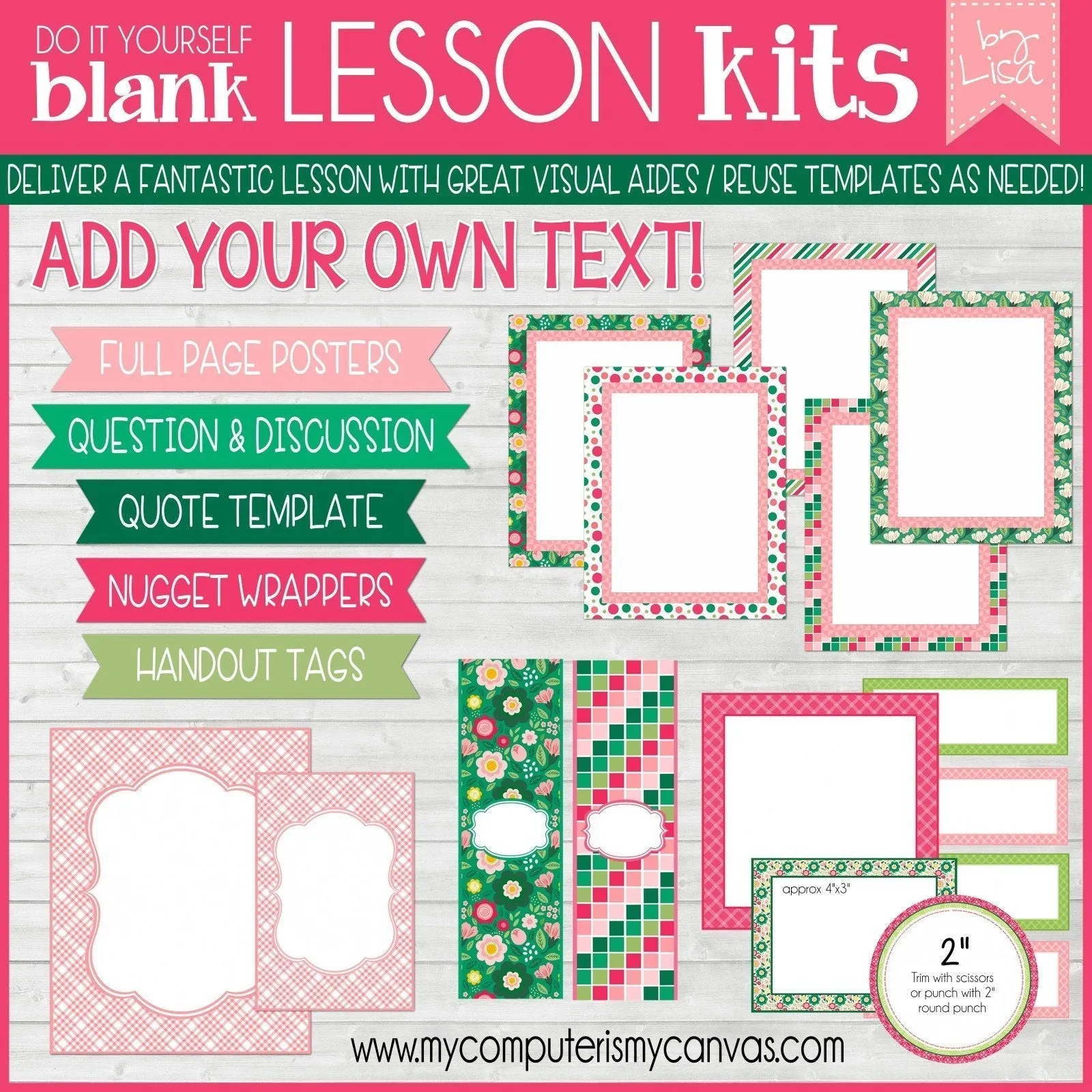 Sunday Lesson Kit BUNDLE C (Kits 7, 8 & 9} PRINTABLE