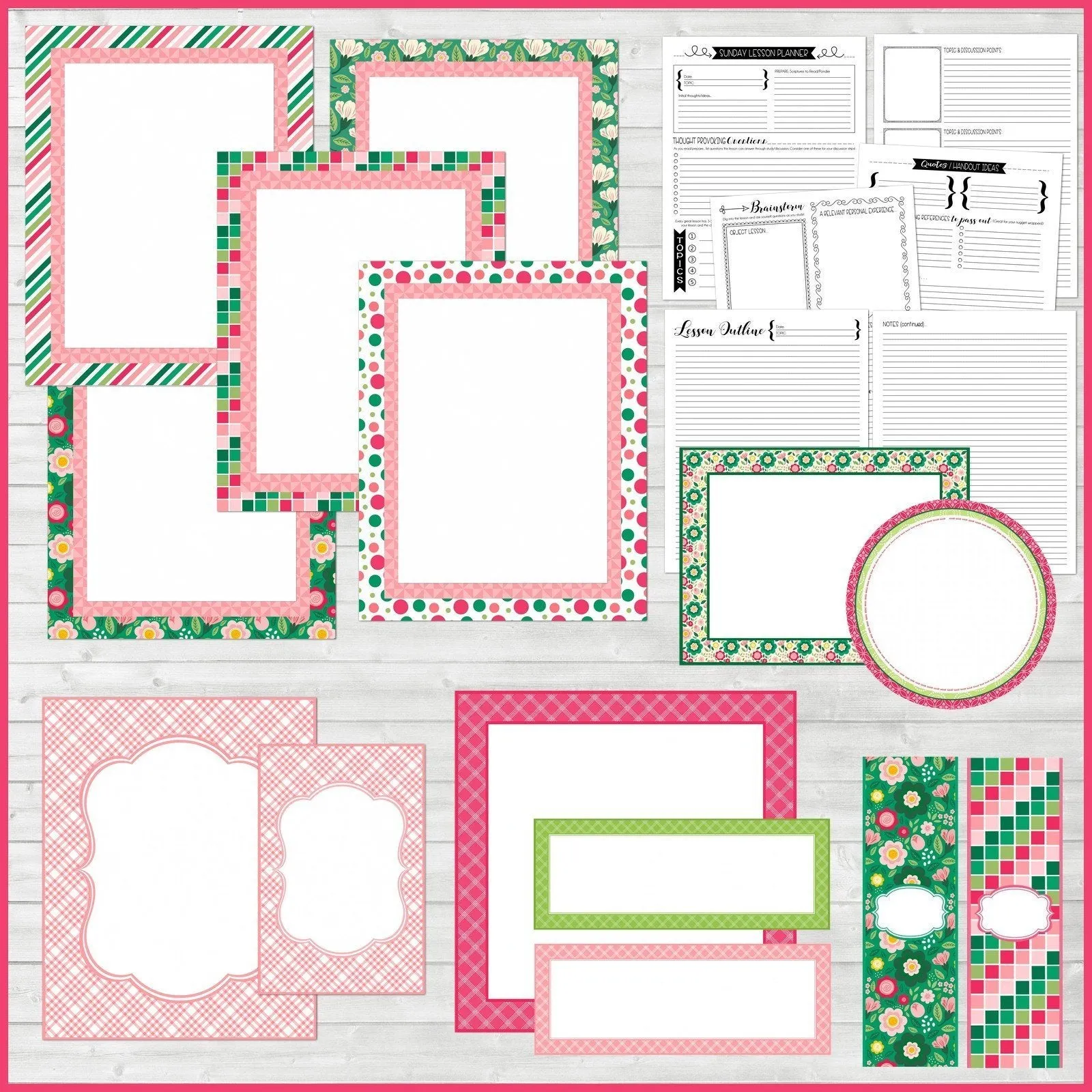 Sunday Lesson Kit BUNDLE C (Kits 7, 8 & 9} PRINTABLE